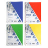 NOTEBOOK W/2 POCKET 80SHEET COLLEGE RULED POLY COVER 1SUBJECT 4AST COLORS