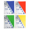 NOTEBOOK W/2 POCKET 80SHEET COLLEGE RULED POLY COVER 1SUBJECT 4AST COLORS