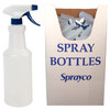 SPRAY BOTTLE 28OZ 120PC DISPLAY ADJUSTABLE SPRAYER ASSEMBLED #P-28
