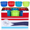 SALAD/CEREAL BOWL 16OZ 4.75IN DIA 4PK PLASTIC 4AST SUMMER CLR 48PC PDQ /UPC LABEL