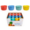 SALAD/CEREAL BOWL 16OZ 4.75IN DIA 4PK PLASTIC 4AST SUMMER CLR 48PC PDQ /UPC LABEL