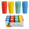 TUMBLERS PLASTIC 4PK 12OZ 4ASST SUMMER COLORS IN 48PC PDQ SHRINKWRAP UPC LABEL