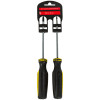 SCREWDRIVER SET 2PK 8IN MAGNETIC FLAT/PHILLIPS BLK/YLW HANDLE HARDWARE PLASTIC HANDLE