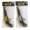 PIRATE GUN 11IN DERRINGER 2AST ANTIQUE W/PLATED DETAIL IN PBH