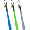 SHOE HORN PLASTIC W/LOOP 3 AST19IN W/LOOP HOME HT BLUE/GREEN/GREY