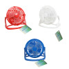 FAN MINI TABLETOP 4.5W X 4H 3AST COLORS  HT/2AA BATTERIES NOT INCLUDED