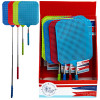 FLY SWATTER JUMBO TELESCOPIC EXTENDS TO 30IN/4AST CLR 12PC PDQ HEAD 6.25X7.5IN WRAP LABEL