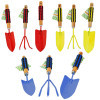 GARDEN TOOLS METAL W/STRIPED FOAM GRIP HANDLE 3CLRS/3 STYLES SPADE/TROWEL/CLAW GARDEN HT *NO SALES CALIF* GARDEN TOOLS METAL W/STRIPED FOAM GRIP HANDLE 3CLRS/3 STYLES SPADE/TROWEL/CLAW GARDEN HT *NO SALES CALIF*