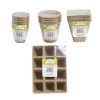 PEAT POTS 4AST SHAPES 2-8CT NATURAL COLORS GARDEN SHRINK/LBL