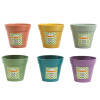 PLANTER ECOFRIENDLY BAMBOO FIBER 5.25 D X 4.6 H 6AST COLORS L&G LABEL
