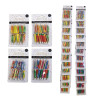 UMBRELLA COCKTAIL STICKS 15CT 4IN 4ASST FRUITS/FLORAL PRINTS 2X12PC MDSGSTRIPS/EA PARTY BLC