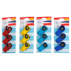 BAG CLIP MAGNETIC 3PK SOFT-GRIP 4AST SUMMER COLORS TIE CARD