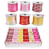 RIBBON WIRE VALENTINE 2.5X3YDS 6AST 2X24PC PDQ PER CASE