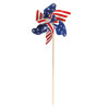 PINWHEEL YARD STAKE JUMBO PATRIOTIC PRINT 12IN DIA X 29IN H PAT HT