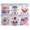 GEL CLING STICKERS PATRIOTIC 6ASST 7.87X7.87 PATRIOTIC PB/HDR