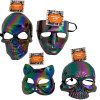 MASK METALLIC 4AST PLASTIC ADULT HDRCARD