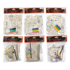 CRAFT KIT HALLOWEEN  6AST WOOD PLAQUE W/MARKERS OR TABLE DECOR W/PAINTS