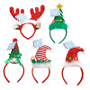 HEADBAND CHRISTMAS NOVELTY LIGHT-UP LED 5AST DELUXE STYLES JHOOK/HT & PRESS HERE TAG