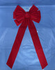 BOW RED VELVET 11.5W X 26IN L 10-LOOP CHRISTMAS TCD