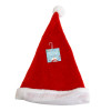 SANTA HAT DELUXE PLUSH RED W/WHITE CUFF 11.5X17IN HT/JHOOK