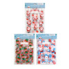 LOOT BAG ZIPPER 10CT CHRISTMAS 3AST PRINTS TO/FROM XMAS/HDR 6.37 X 9.25IN