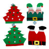 HAT CHRISTMAS NOVELTY 4AST 2 TREE/ELF LEGS/SANTA HAT HANGTAG/JHOOK