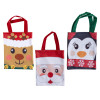 TREAT BAG FELT CHRISTMAS PENGUIN/GINGERBREAD/REINDEER W/FRINGE 7.87X10IN CHRISTMAS HT
