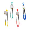 TONGS METAL W/PP HEAD 4AST SUMMER COLORS 10.125IN L/HT