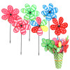 PINWHEELS 10X21IN H 6AST DOT OR STRIPE/KNOCK DOWN DISPLAY/STAKES