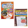 WORD FIND THEMED 80PG TRUE CRIME AND TOP OF THE CHARTS 2 VOL PER CS PDQ