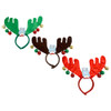 HEADBAND REINDEER ANTLERS W/6 ORNAMENT BALLS 3AST BROWN/RED/GREEN AGE 5+