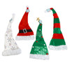 HAT CHRISTMAS LONG 4AST NOVELTY SHAPEABLE ADULT SIZE 25-33INL W/12IN PLUSH CUFF HT/JHOOK