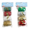 CURLING RIBBON EGG 4PK XMAS COLORS ASST GLITTER/HOLOG FINISH 10M ROLLS XM PBH