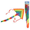 KITE TRIANGLE SHAPE POLYESTER RAINBOW STRIPE 31.5IN X 15.7IN/ 30M LINE/ PBH