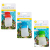 SALAD DRESSING SQUEEZABLE SILICONE TRAVEL BOTTLE 2OZ/ 3ASST B&C TCD BONUS MDS STRIPS INCL