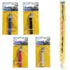 TIRE PRESSURE GAUGE 10-50PSI 3.23IN ON 12PC DISP STRIP 4 ASST COLORS