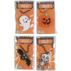 NECKLACE HALLOWEEN LED PENDANT ON BEAD CHAIN 4 ASST ON 12PC DISP STRIP