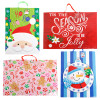 GIFT BAG GIANT CHRISTMAS 24x4x18 4 ASST HORIZ & VERT UPC LABEL
