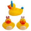EASTER NOVELTY DUCK 4 AST COLORS IN 36PC PDQ 4X3.5X3IN W/EASTER HT
