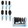 HAIR BRUSH W/BLUE/BLACK SWIRL HANDLE 5CT/36PC PDQ/HT