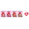 CELLO BAG-A-BASKET SET W/PULL BOW & GIFT TAG 2ASST VALENTINE PRINTS 22X25X8IN 12PC MDSG STRIP VAL/PBH