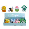 KITCHEN SPONGES SPRING SHAPES 3LAYER/4STYLES 20PC PDQ/HT