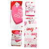KITCHEN TEXTILES VALENTINE PRINT 2PK DISHCLOTH/1TOWEL 2AST PRINT/HT/HOOK/WRAP CARD KITCHEN TEXTILES VALENTINE PRINT 2PK DISHCLOTH/1TOWEL 2AST PRINT/HT/HOOK/WRAP CARD