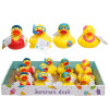 DUCK SUMMER PVC NOVELTY 4AST APPROX 3X3.4X2.9IN/24PC PDQ