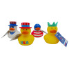 PATRIOTIC PVC DUCK 4AST APROX 3 X 3.4 X 2.9/24PC PDQ