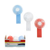 FAN MINI HANDHELD W/ADJUSTABLE NECK 3.15IN 3AST CLRS/12PC PDQ 2 AABATTERIES NOT INCLUDED