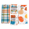 KITCHEN TEXTILES FALL MICROFIBER 2AST/2PK DISHCLOTH/1 TOWEL WRAPCARD/HT/JHOOK