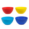 SERVING BOWL PLASTIC 9.25IN X 4.5IN H 4AST COLORS/24PC PDQ