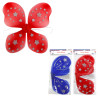 FAIRY WING PATRIOTIC 2AST RED/BLUE 17X14.5IN/PBH FAIRY WING PATRIOTIC 2AST RED/BLUE 17X14.5IN/PBH