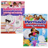 COLORING ACTIVITY BOOK MERMAIDS & BALLERINAS 2 ASSORTED IN FLOOR DISPLAY